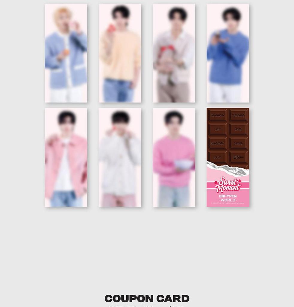 ENHYPEN WORLD COUPON CARD COLLECTION (SWEET MOMENT BASIC / GIFT Ver.)