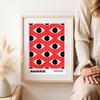 Bauhaus Eyes Pattern Poster