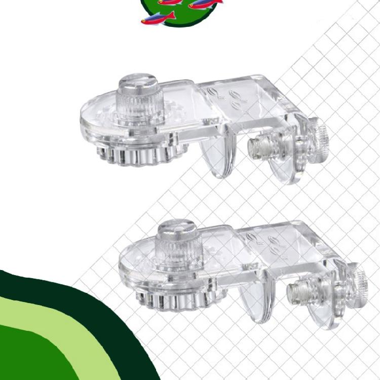 2 Pieces Fish for Tank Screen Net Clamp Anti-Jump Net Clip Clear Acrylic Clamps