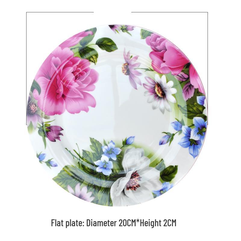 Imperial Concubine 10-inch Porcelain Soup and Serving Plate