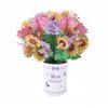 Paper Flower Bouquet Pop Up Card Bouquet Popup 3D Greeting Card for Friendship Birthday Congratulation Style 1