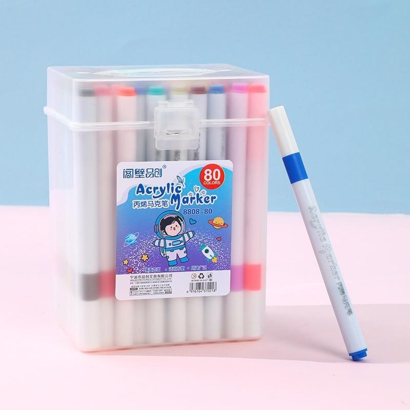 Acrylic Marker Pen Washable Non Bleed Art Pen Quick Dry Ink Markers For Student Kids Diy Drawing Graffiti