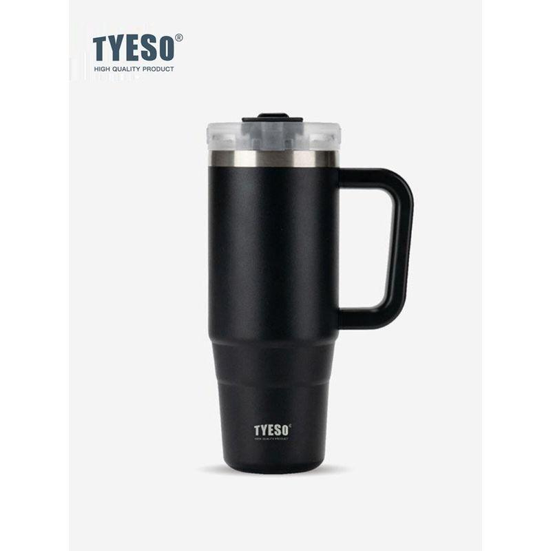 Tyeso Giant Large Capacity Insulated Cup Stainless Steel Car Ice Cup with Straw Cold-Keeping Coffee Cup