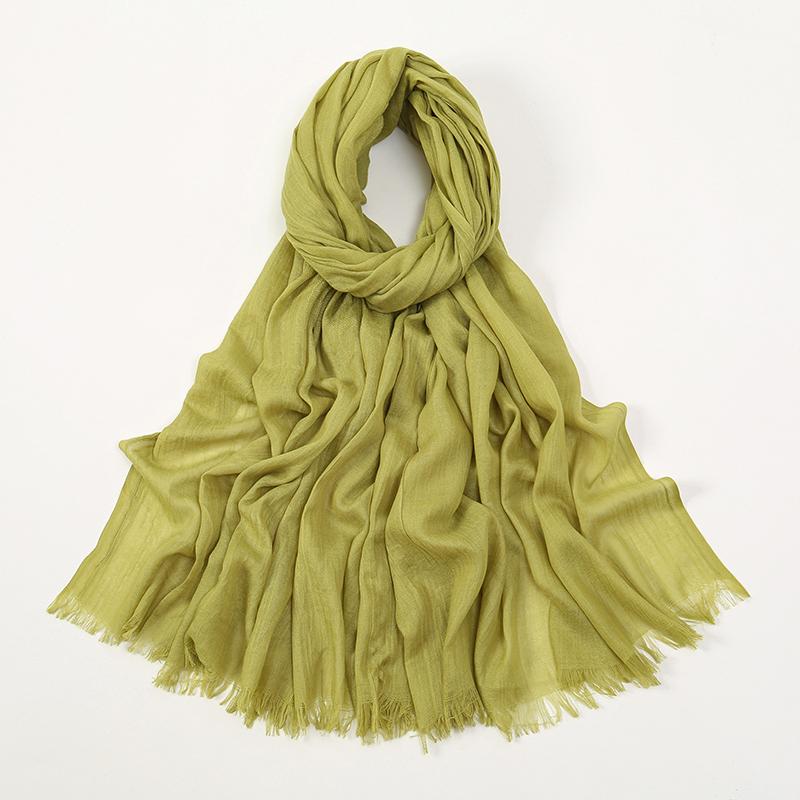 Large Size Cotton Feeling Scarf Women Plain Foulard Femme Luxury Hijab Long Bandana Evening Party Dress Shawls and Wraps