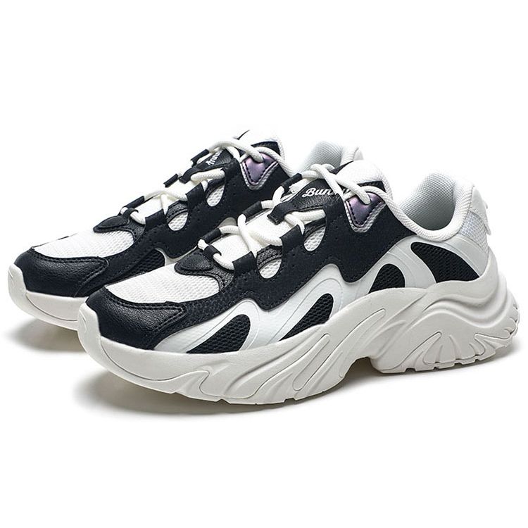 Anta Seria Lifestyle Tkanina Skóra Syntetyczna Casual Wygodne Antypoślizgowe Niskie Buty Codzienne Kobiety sneaker Biały Czarny 122338884-2