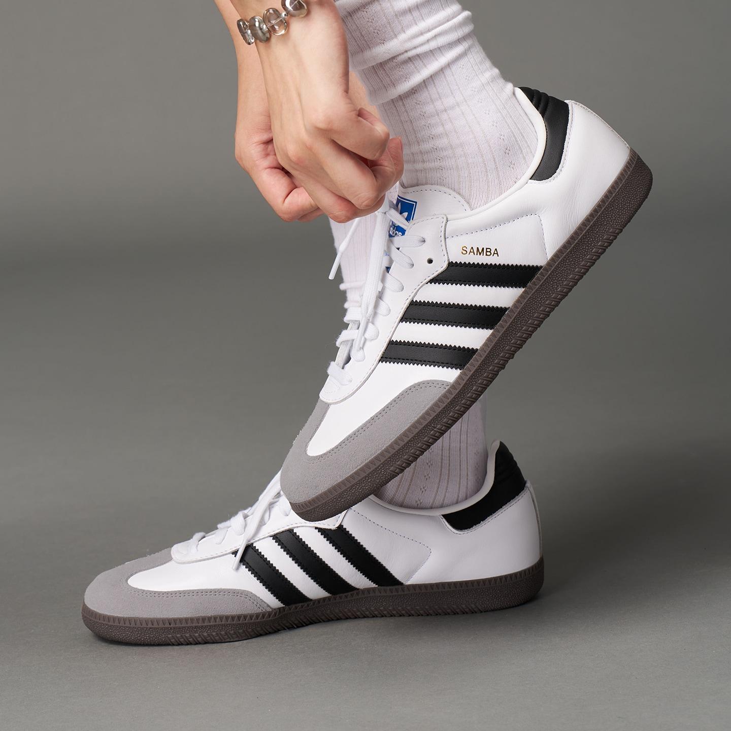 adidas Samba OG  Белый Черный Каучук  36