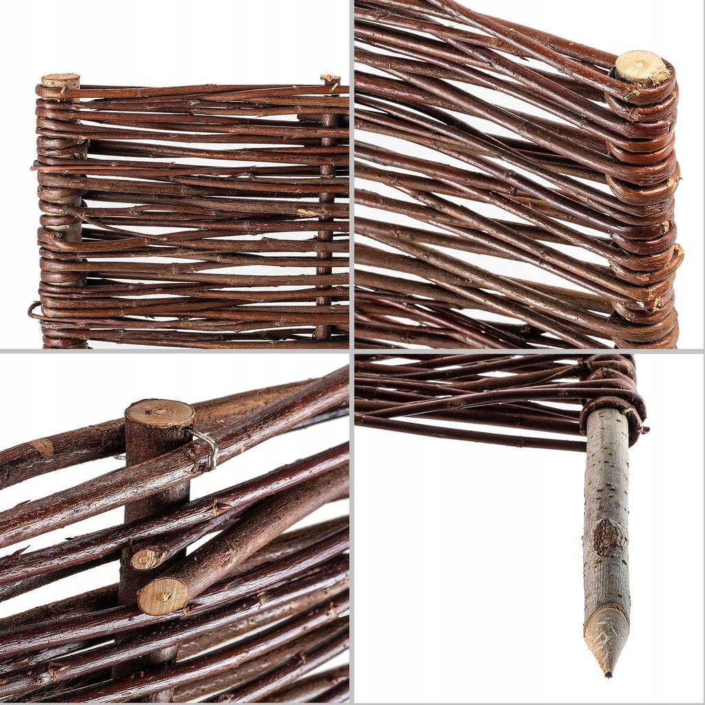 KADAX Wicker Palisade Fence Fence Edging