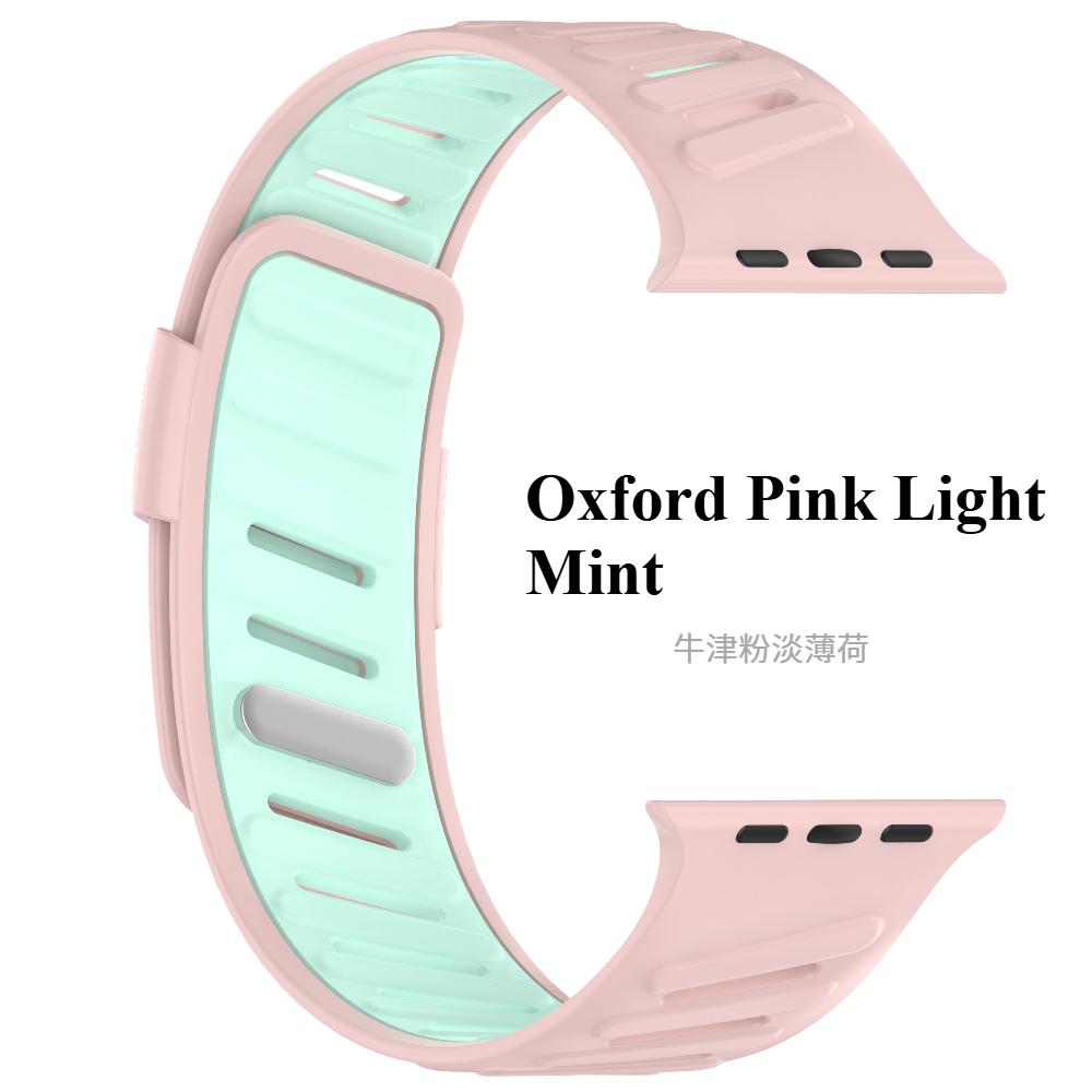 Silicone Sport Band For Apple Watch Ultra 49mm Slanted Buckle Bracelet for iWatch Series 10 46mm 9 8 7 6 5 4 SE 42mm 44mm 45mm Blanted Buckle Strap