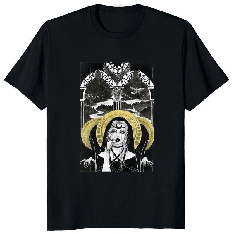 

Футболки Devil Unholy Nun с принтом унисекс/женские повседневные модные топы с круглым вырезом Летние футболки y2k Негабаритные футболки с короткими рукавами WoUnisex Одежда 2XL