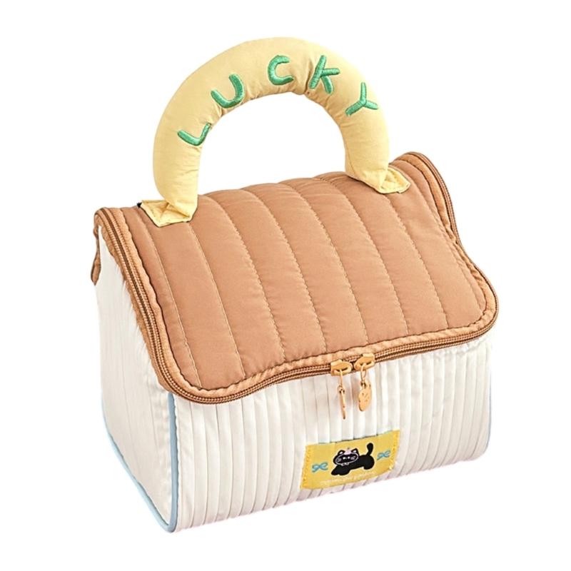 Creative Cosmetic Organizer With Spacious Designs Casual Makeup Bag Handbag For Fashionable Traveler And Everyday Use