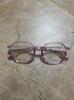 Purple Slim Women's Retro Small Frame Anti-Blue Light Glasses for Myopia