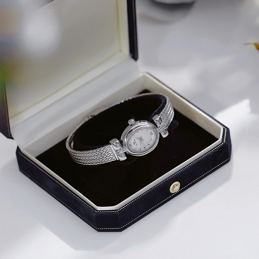 New Original Brand Watch For Woman Oval Gold Mesh Strap Vintage Watch Women Ladies Quartz Watches Luxury Birthday Gifts Women