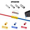 200pcs Uninsulated Butt Connector Set Crimp Connector Set Comprehensive Electrical Butt Connector Set for Electrical