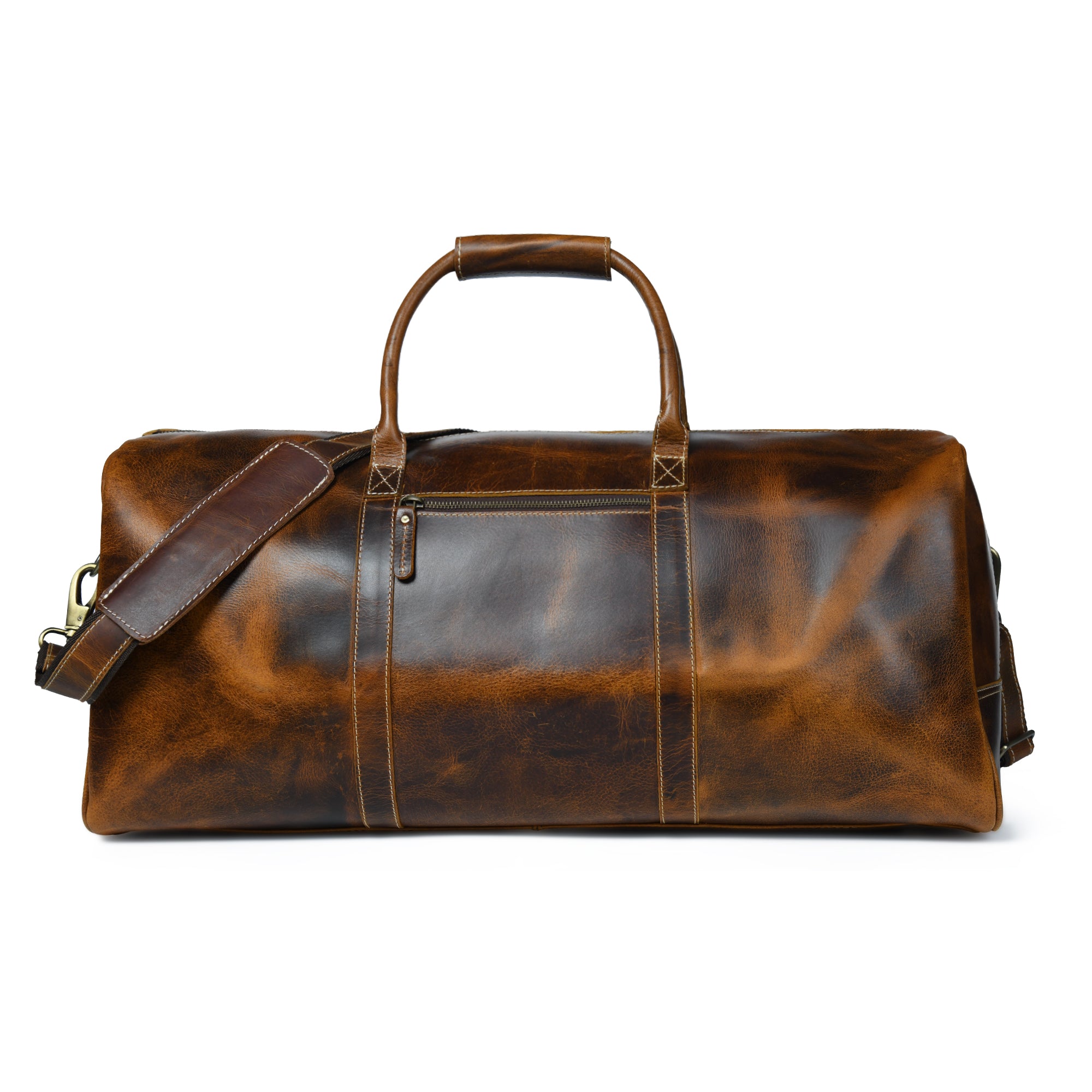 

MaheTri The Buffalo Traveller Premium Leather Duffel Bag with Spacious Compartment for Men & Women 24 Inch