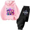 2025 Movie Korean Style Sets Children Hoodies Kpop Demon Hunters Pullover Sweatshirt Trucksuit Cartoon Girls Boy Kids Clothes