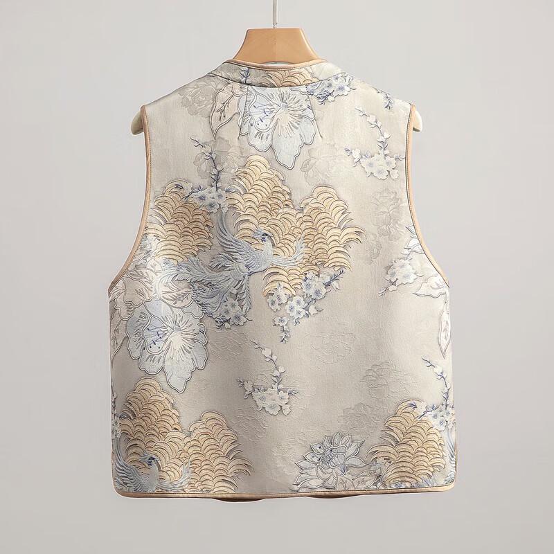 Cypress She Women's New Chinese Style Embroidered Loose Vest