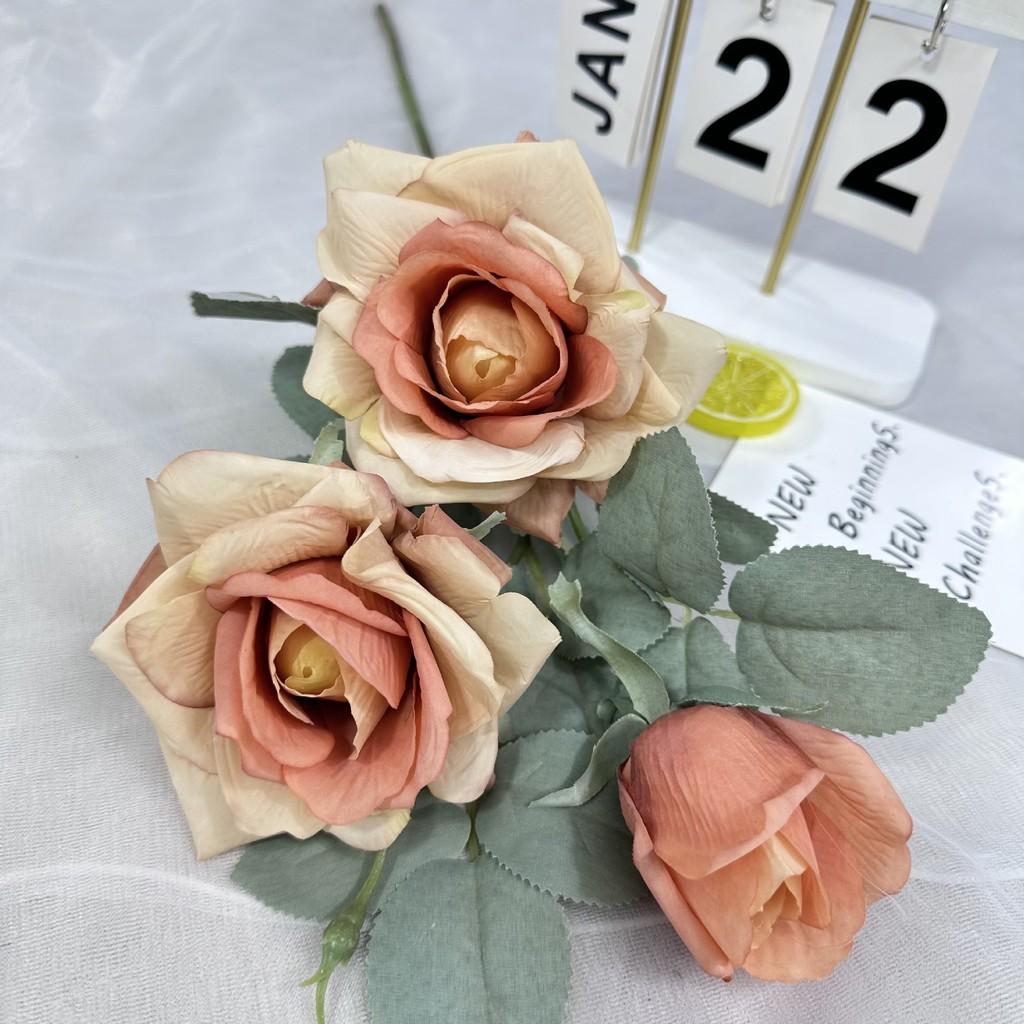 Rose Artificial Flower Wedding Restaurant Hotel Desktop Ornament Decoration