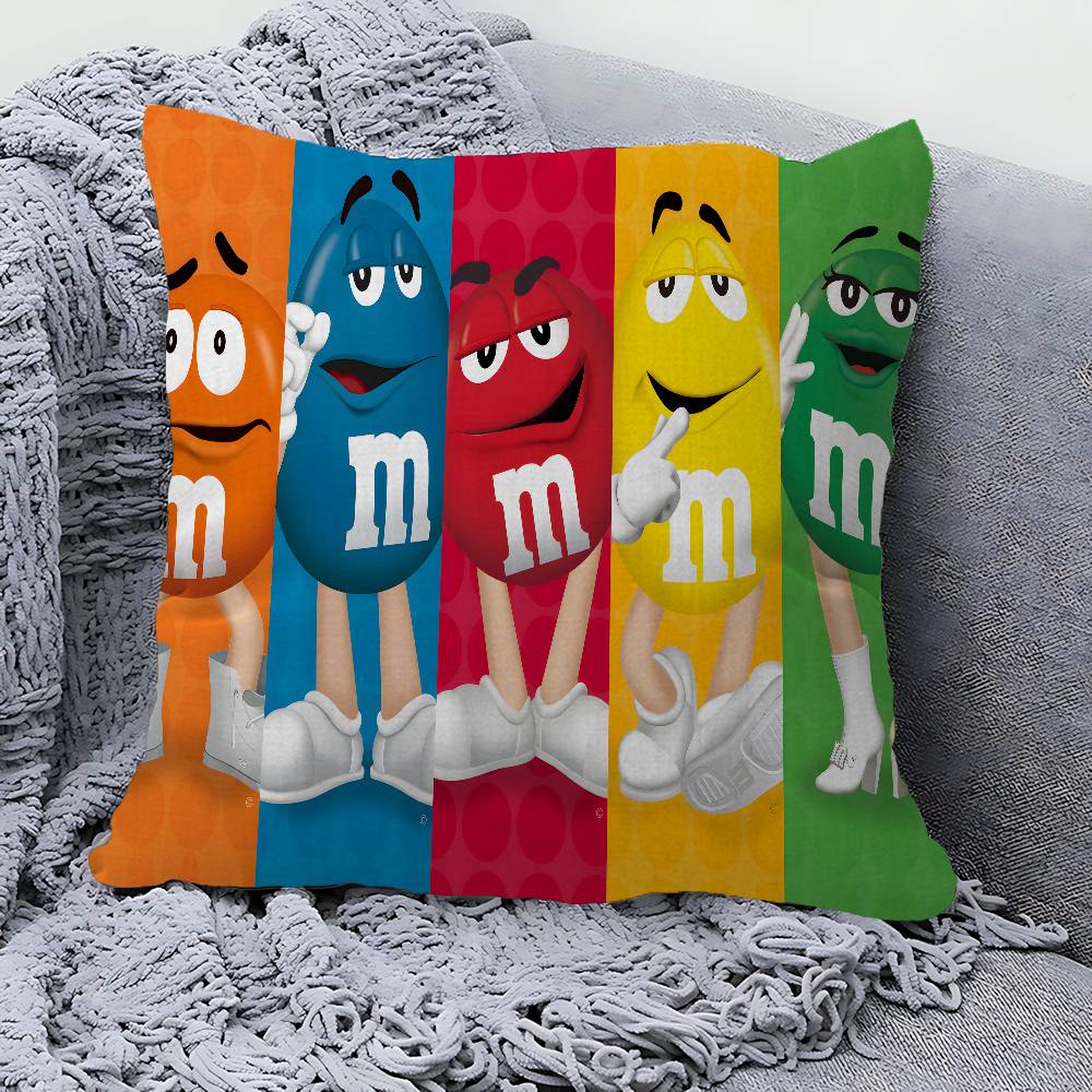 M Cioccolato Caramella Cuscino da Comodino Copricuscino Decorativo Divano Arredamento Casa custodia federe