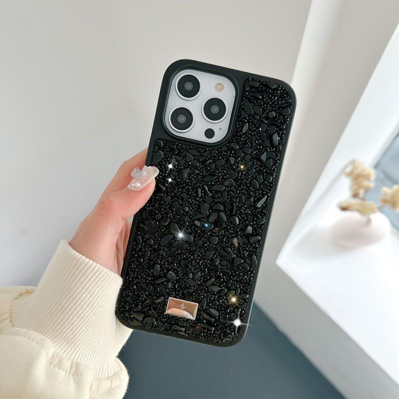 Luxury Colorful Stone Phone Case IPhone 14 Pro Max Bling Rhinestone Full Body Protective Soft TPU Cover