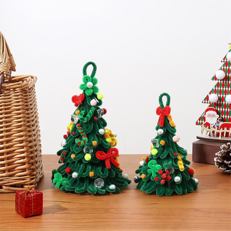 15/20CM Artificial Christmas Tree Desktop Christmas Tree Decoration Office Home Christmas Decor DIY Handmade New Year Gift