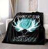 Custom Name Harry Potter Flannel Blanket Throw Blanket Soft Warm Sofa Bed Home Decor Unique Gift
