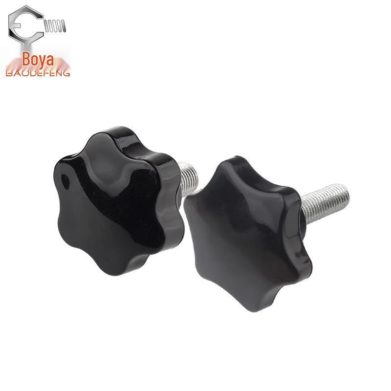 Švestkový květ Hvězdicový šroub s ručním utahováním s knoflíkovou rukojetí - Plastová hlava (M6, M8, M10, M12)