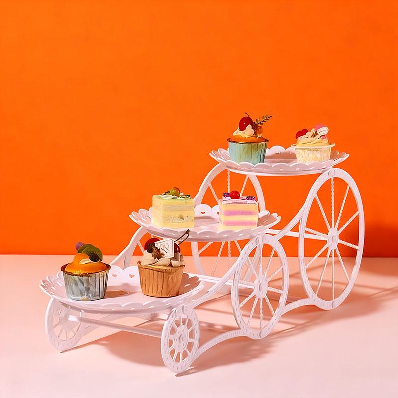 

Трехъярусная подставка для десертов: Многоярусная кондитерская, поднос для конфет и фруктов для гостиной