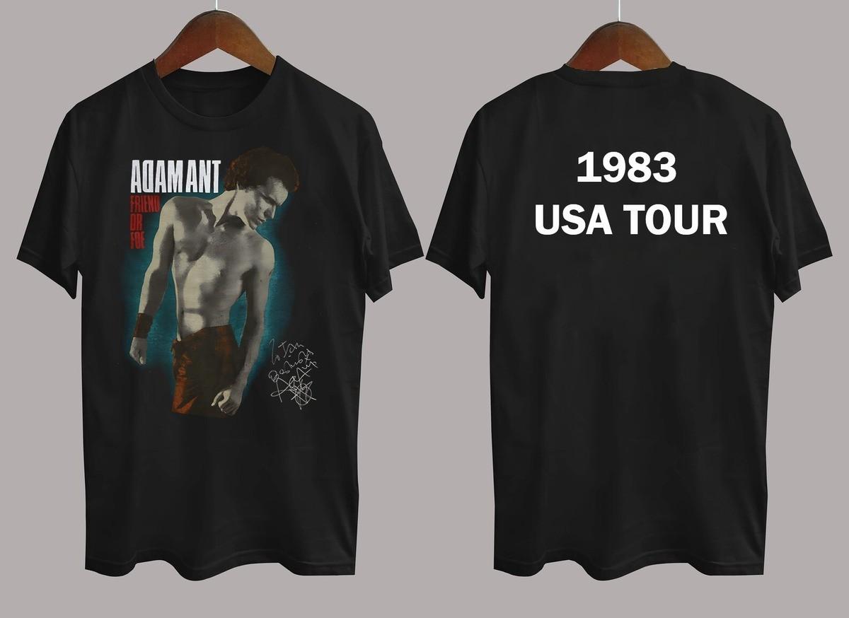Vintage Adam Ant Music Star 1983 USA Tour Collection All Size S8278 Unisex T-Shirt XXXL