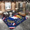 World Cup Football Pattern Square Carpet,Area Rug,Carpet Rug for Living Room Bedroom Sofa Playroom Decor,Non-slip Floor Mat,Holiday Birthday Gifts