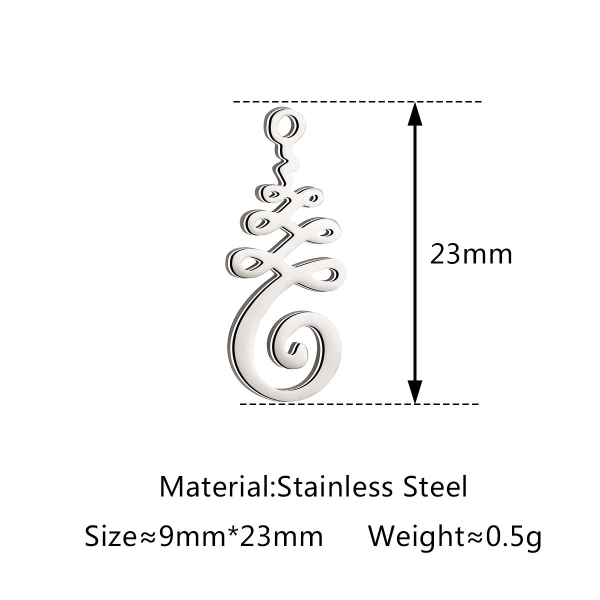 5Pcs Yoga OM Flower Charms Stainless Steel Hollow Amulet Chakra Pendants DIY Necklace Bracelet Earring Jewelry Making Accessory