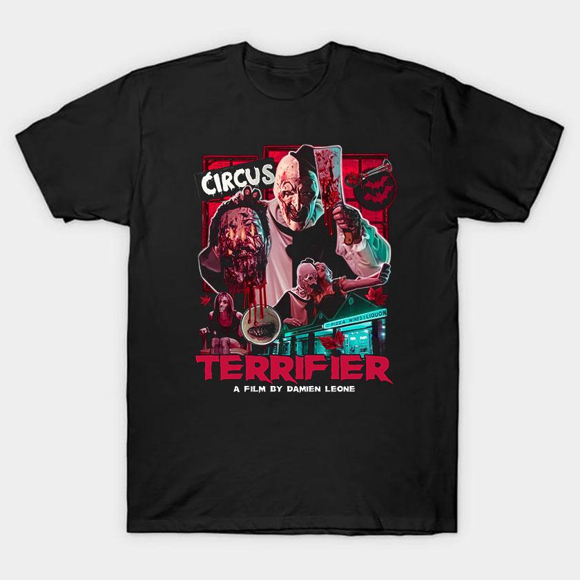 More Then Awesome Terrifier Movie Horror Art The Clown scary film For Halloween gift clothing cotton printed TShirt plus size