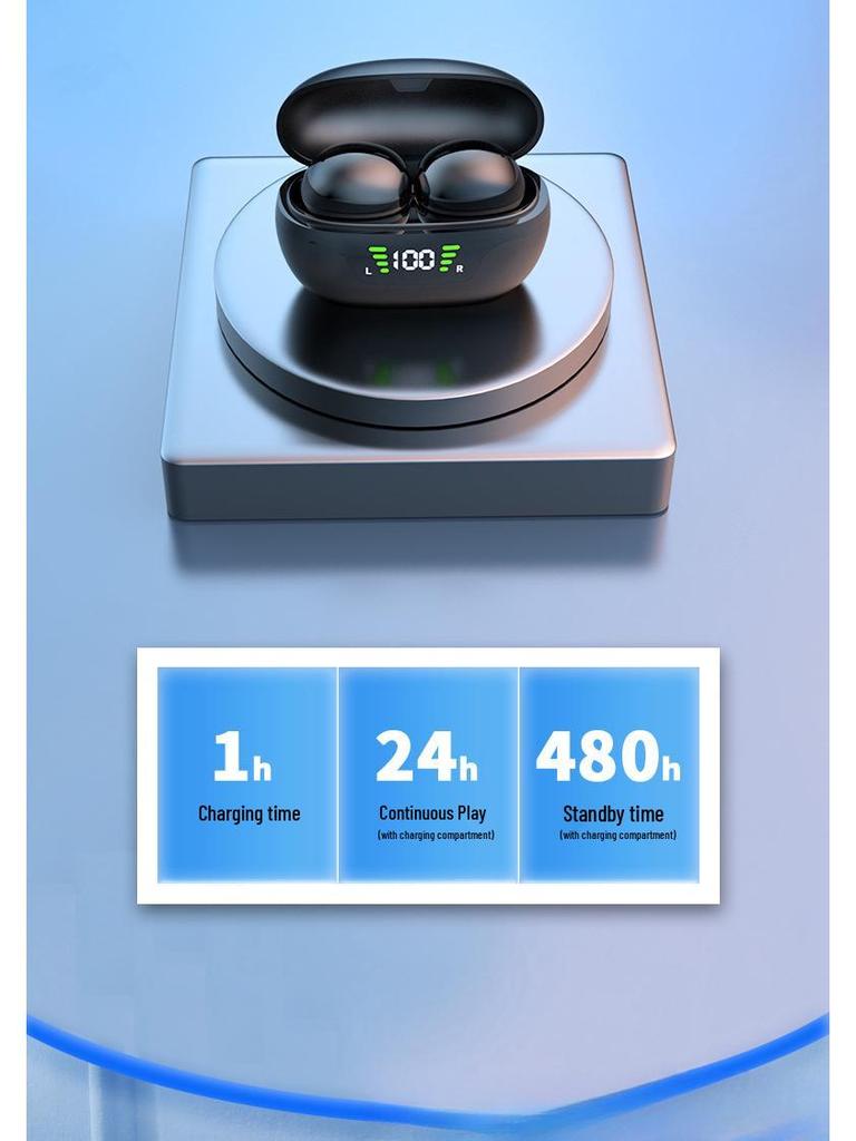 Ultra-Mini Wireless Bluetooth TWS Earbuds: Bean-Type, Sleep, Sports & Gaming Noise Cancelling