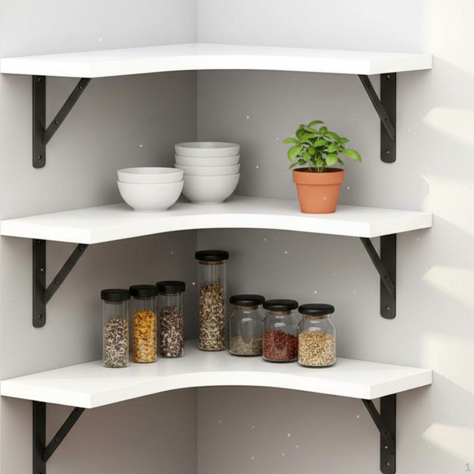 Corner Mounted Storage areaSaving Vertical Rack