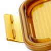LOCK&LOCK Amber Two-Compartment Glass Food Container