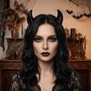 Zvířecí ďábelský rohový čelenka Pryskyřice Anime čelenka Doplňky do vlasů Býčí rohy Sponky do vlasů Anime Expo