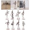 Musical Man Statue, Iron Wires and Screws Statue Home Decor, Musician Tabletop Figurine Desk Decoration for Bookshelf