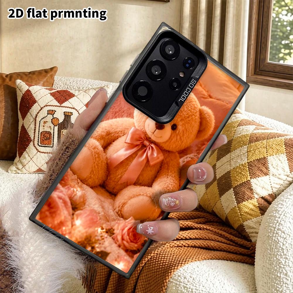 Phone Case: 2D Flat Samsung Galaxy A34 A35 M05 M06 S20 S22 S21 FE Plus 5G Protective Case, Couples Style, Warm Plush, Christmas and Halloween Gift