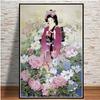 Japan Japanese Geisha Woman Canvas Paintings Mural Abstract Figure Posters and Prints Wall Art Pictures Home Decor No Frame