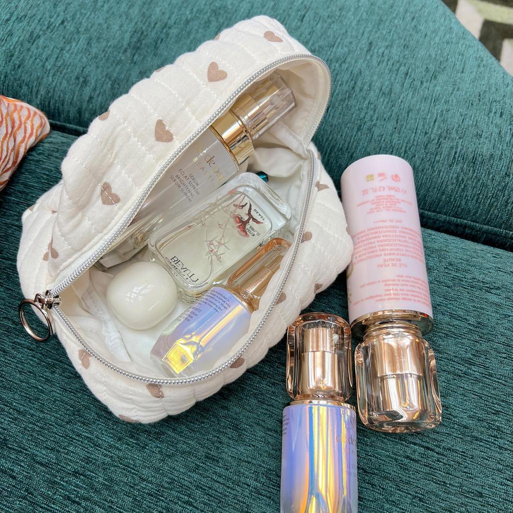 miucatch 3D Storage Makeup Cosmetic Zippered Storage Toiletry Inner Cute Heart Travel Cosmetics Gift for Women Pouch, Pouch, Pouch, Pouch, Pouch, Bag,