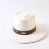 Popular European and American Style Suede Big-brimmed Top Hat, Men's and Women's Classic Fashion Western Cowboy Hat
