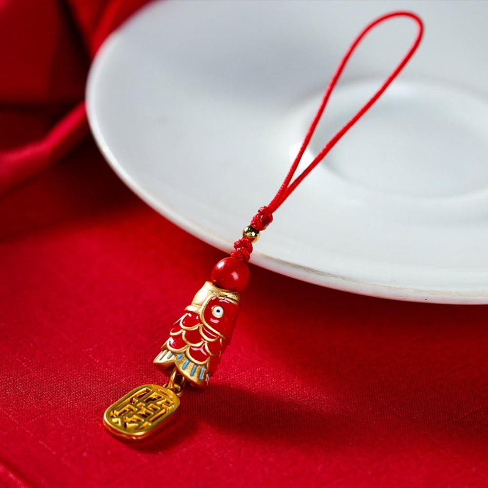 Phone Charms Koi Phone Lanyard Chinese Style Koi Mobile Phone Strap  Mobile Phone Decor