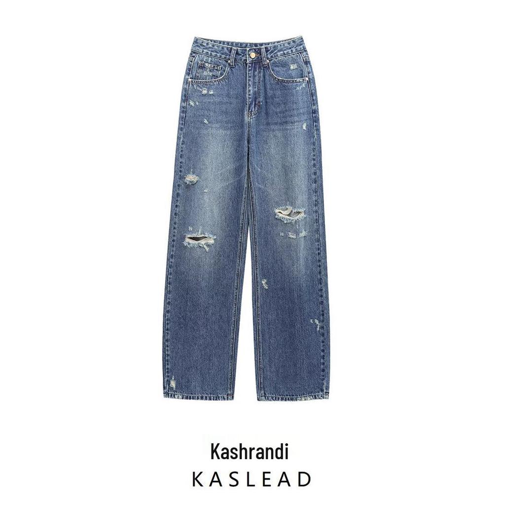 2025 Spring Women's European & American High Waist Curved Silhouette Jeans