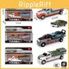Alloy Simulation Trailer Double Decker Truck Tractor Model Toy Collection For