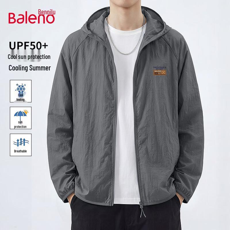 Baleno Men's UPF50+ Cooling Sun Protection Hooded Jacket