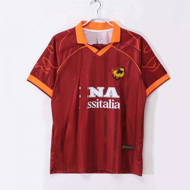 Retro kolekce fotbalových dresů AS Řím 80. léta Vysoce kvalitní fotbalová uniforma pro dospělé Unisex Týmové sporty
