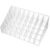 Transparent Lipstick Organizer Box: Desktop Holder for Girls' Bedroom – Plastic Cosmetics Storage Rack