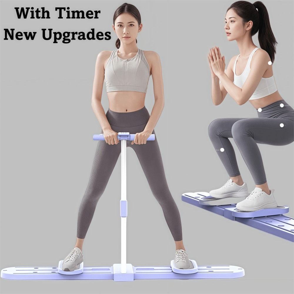 with Timer Ski Machine Beautify Leg Shape Hip Leg Trainer Muscle Training Device Home Fitness