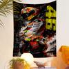 Art Tapestry Valentino Rossi VR46 MotoGP Repsol Honda Racing Poster Motorcycle Room Decor