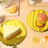 50Pcs Round Cake Base Board 8/10 Inch Corrugated Paper Gold Cake Circle Board Reusable Dessert Display Base Plate for Dessert