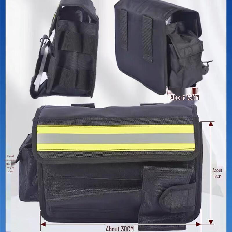 Поясная сумка пожарного с веревкой безопасности и инструментами